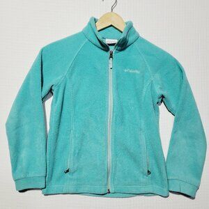 COLUMBIA Women’s sweater size MEDIUM teal fleece pullover